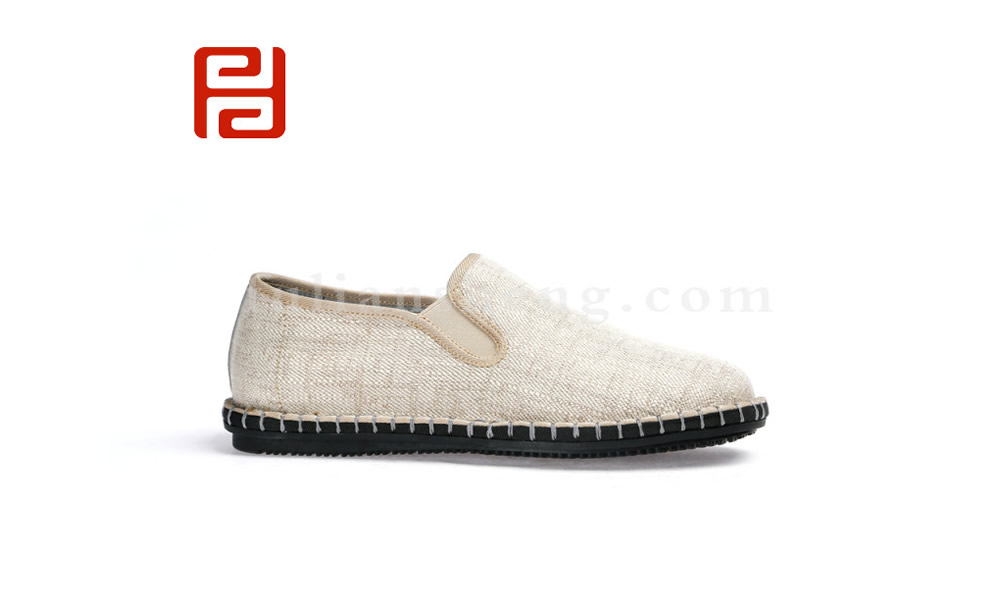 中國風夏季男士帆布鞋休閑鞋透氣老北京布鞋圖片