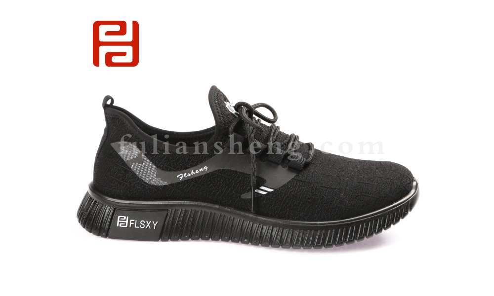 福連升春款男士輕便透氣運(yùn)動(dòng)鞋飛織休閑男鞋圖片