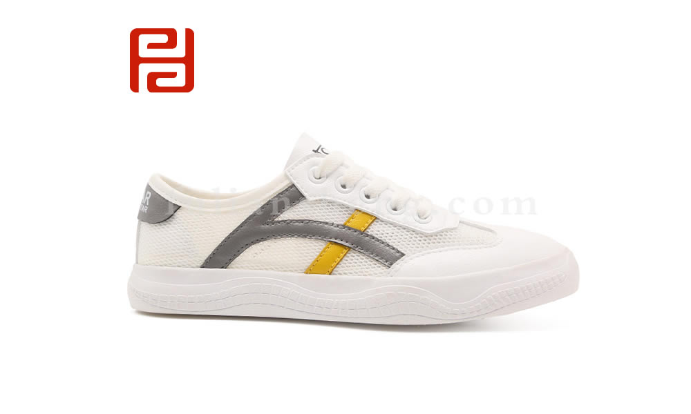 福連升夏季平底小白鞋 百搭休閑舒適透氣網(wǎng)面女鞋圖片