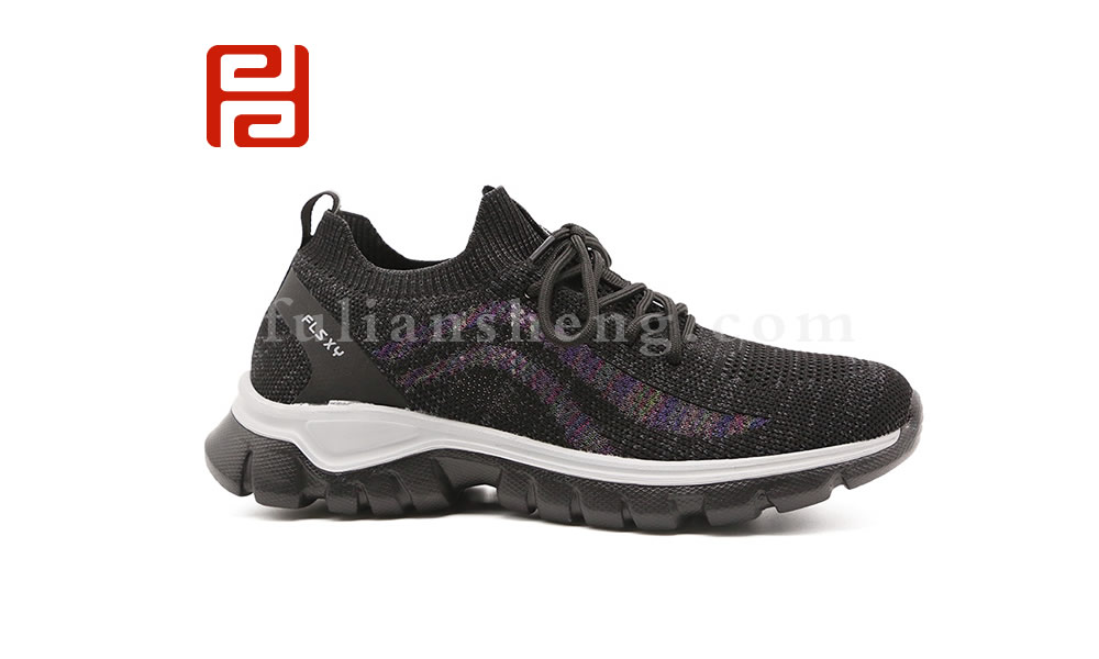 福連升夏女士飛織大網(wǎng)眼透氣涼鞋運(yùn)動(dòng)鞋 超輕材質(zhì)鞋底軟彈圖片