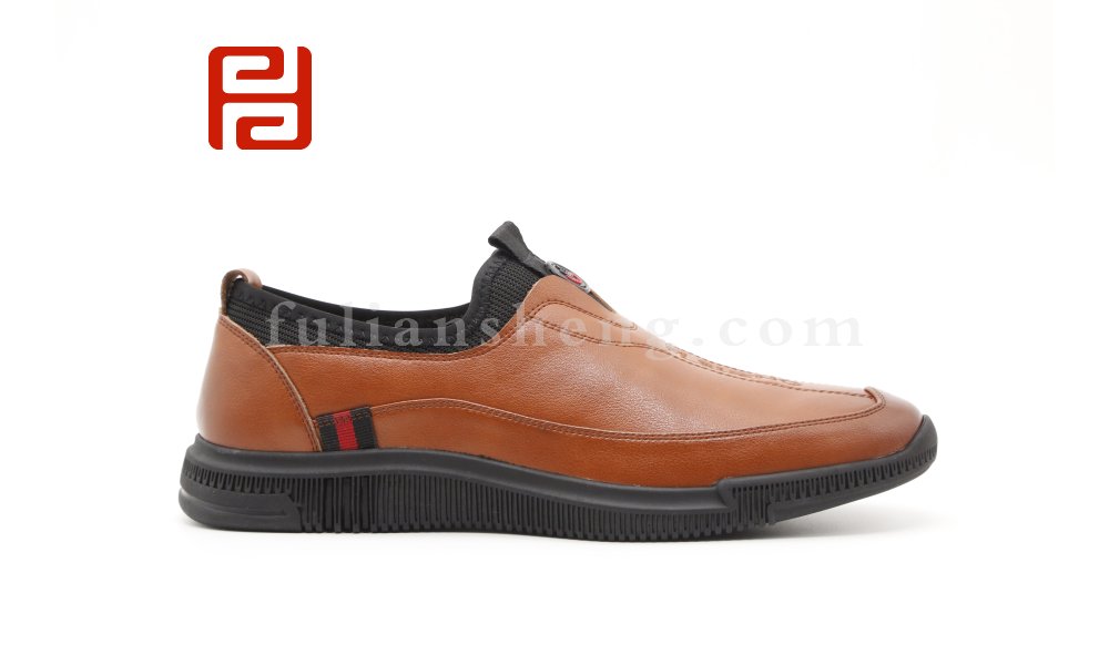 男鞋商務(wù)正裝黑色棉麻透氣一腳蹬懶人豆豆鞋圖片