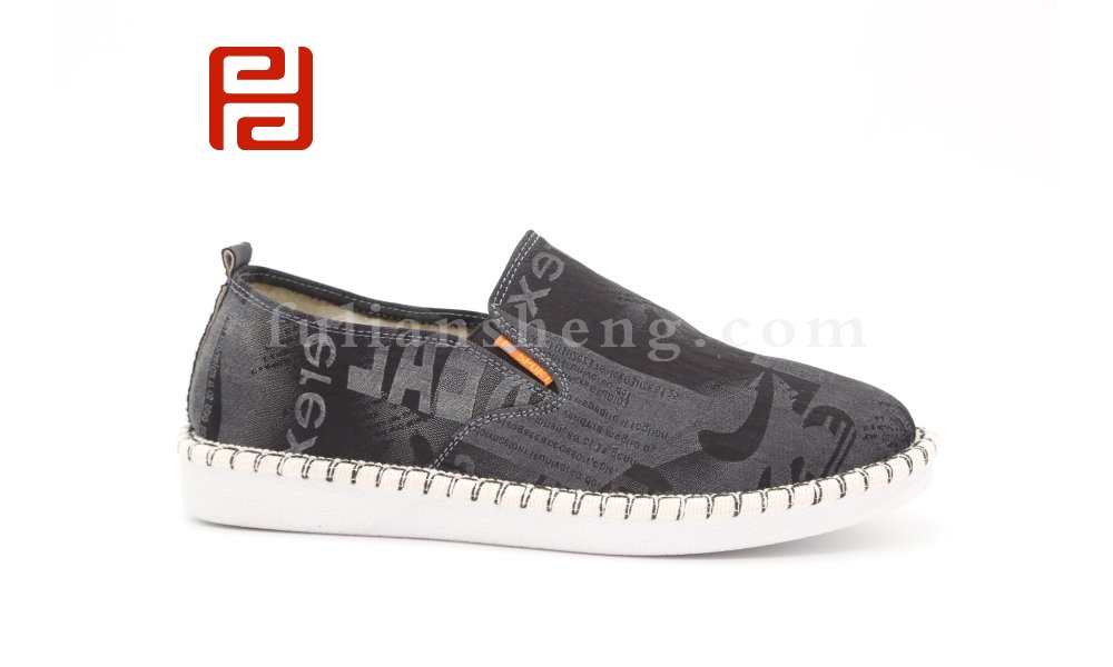 福連升老北京布鞋季男士懶人一腳蹬漁夫鞋棉麻軟底休閑鞋圖片