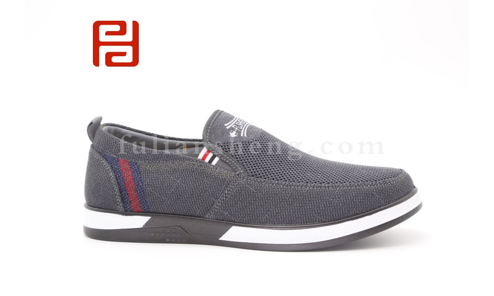 福連升老北京布鞋男透氣單鞋休閑棉麻舒適一腳蹬中老年爸爸鞋圖片