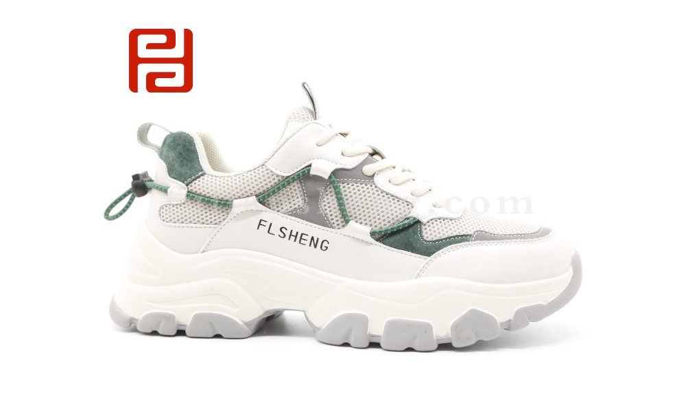 福連升熊貓鞋女款運(yùn)動鞋厚底棉麻舒適老爹鞋圖片