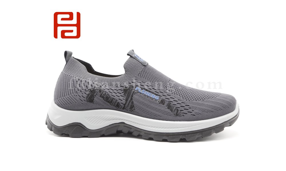 深淺色休閑漫步運(yùn)動鞋輕便棉麻磁震按摩男鞋圖片