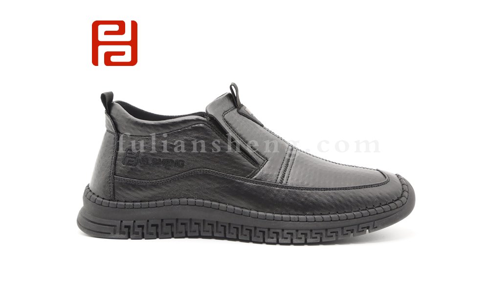 福連升2020冬季新款男保暖舒適休閑手縫鞋圖片