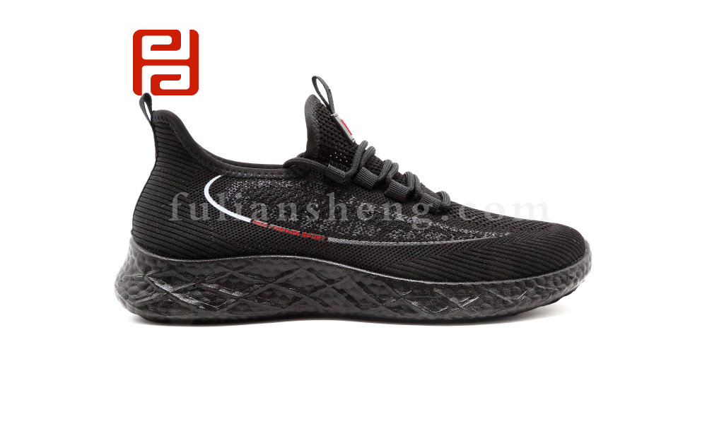 福連升夏季休閑運(yùn)動(dòng)漫步鞋飛織透氣軟底舒適男鞋