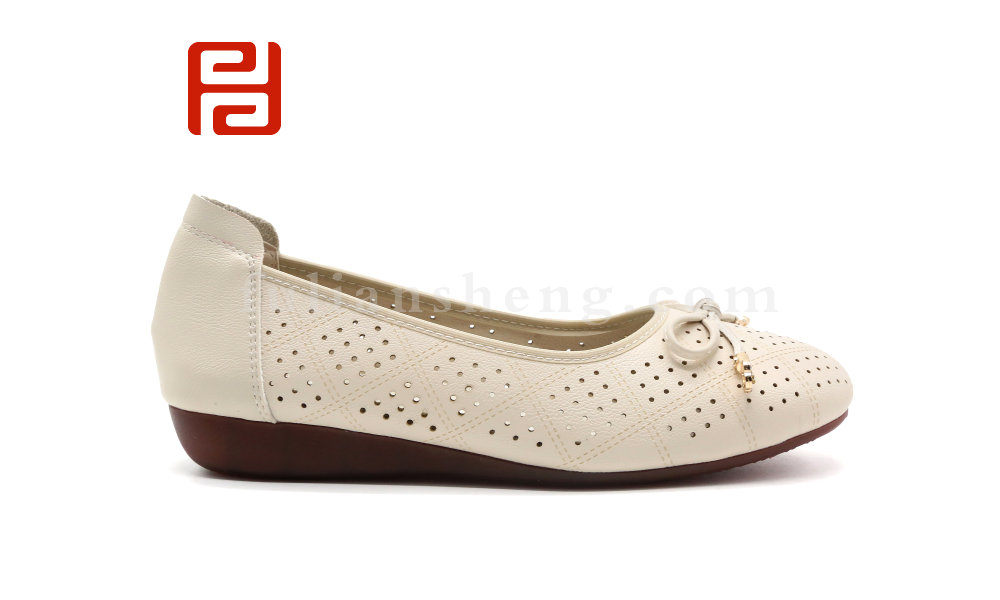 福連升夏季女鞋小芭蕾淺口鞋子低跟舒適休閑女鞋