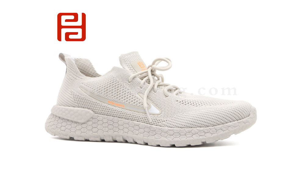 福連升夏季男鞋休閑運(yùn)動(dòng)鞋透氣飛織爆米花底漫步鞋