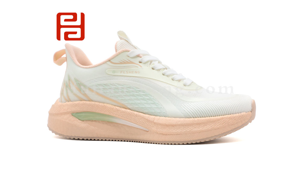 春秋運(yùn)動(dòng)女鞋單鞋快樂運(yùn)動(dòng)蒙幻紗面料女鞋