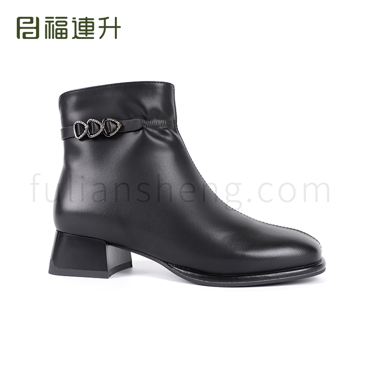 福連升冬季時(shí)尚工作商務(wù)女鞋短靴