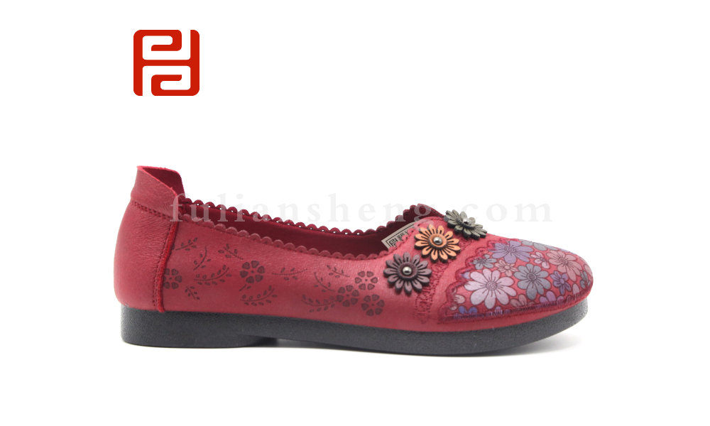 福連升老北京布鞋媽媽鞋單鞋軟底中年棉麻內里舒適女鞋圖片