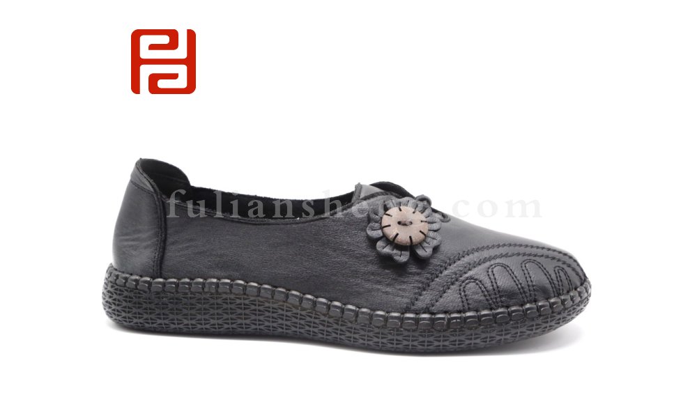 福連升布鞋女鞋平底淺口休閑軟底舒適單鞋中老年媽媽鞋圖片