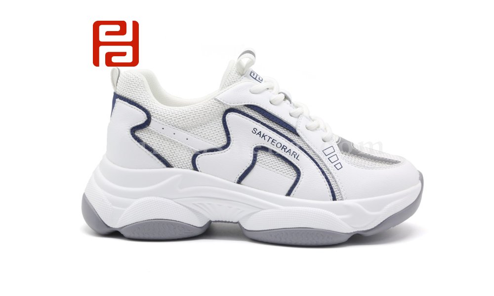 福連升秋季厚底內(nèi)增高休閑運動女鞋時尚運動老爹鞋圖片