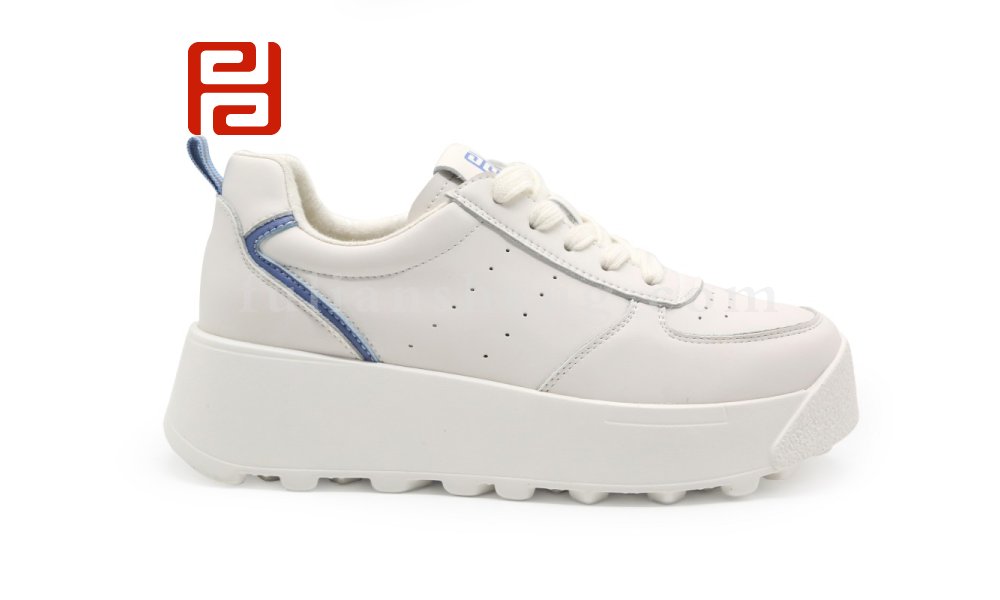 福連升休閑鞋女鞋厚底百搭小白鞋增高新款面包鞋圖片