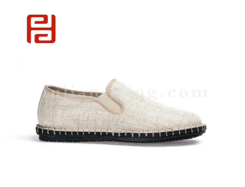 中國風夏季男士帆布鞋休閑鞋透氣老北京布鞋(圖1)