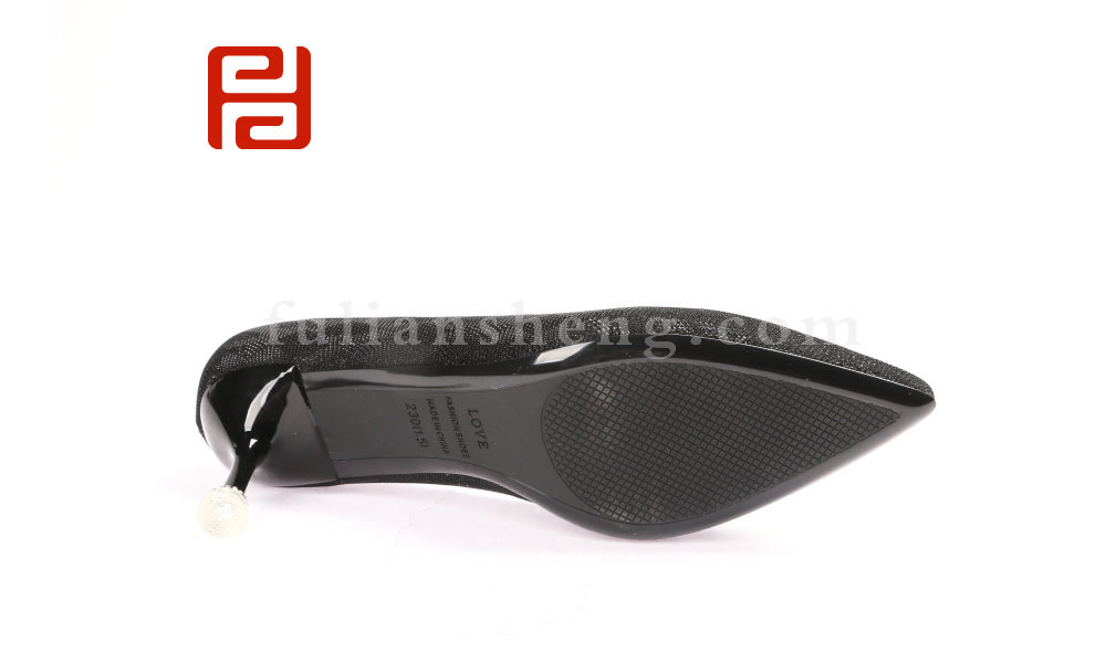 福連升尖頭細(xì)跟高跟女鞋 新娘鞋伴娘鞋工作單鞋(圖3)