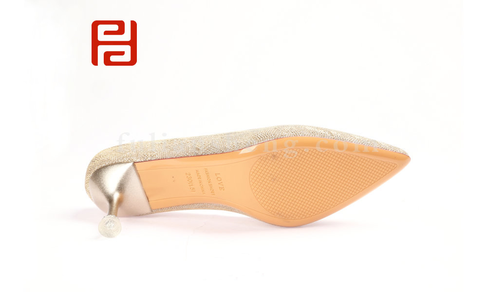 福連升尖頭細(xì)跟高跟女鞋 新娘鞋伴娘鞋工作單鞋(圖5)