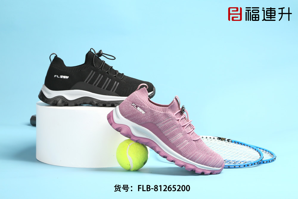 福連升春款女士輕便透氣飛織運(yùn)動(dòng)鞋彈力鞋口(圖2)