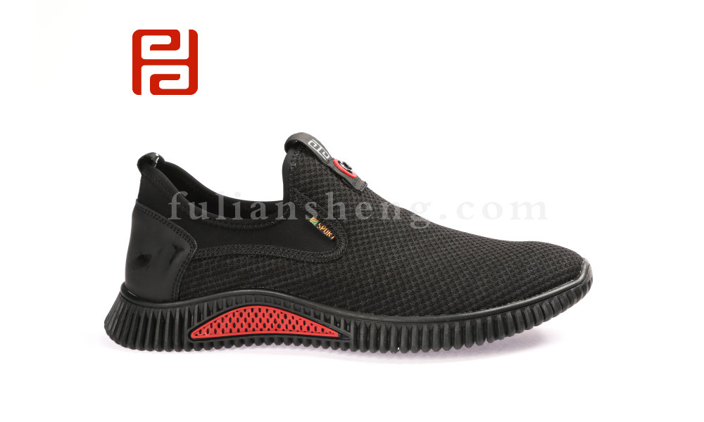 福連升春款男士透氣網(wǎng)面一腳蹬運動防滑老北京布鞋(圖4)