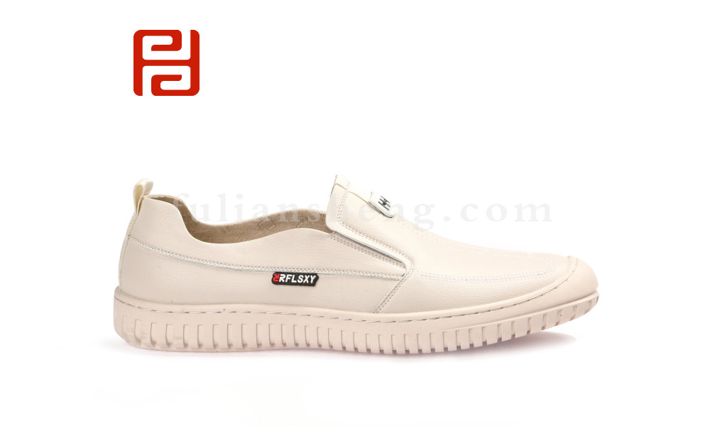 福連升休閑男鞋懶人一腳蹬中年爸爸棉麻軟底百搭布鞋(圖4)