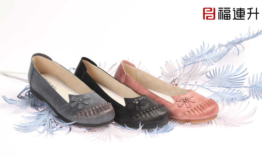 福連升平跟舒適淺口休閑女鞋 輕便老北京布鞋(圖1)