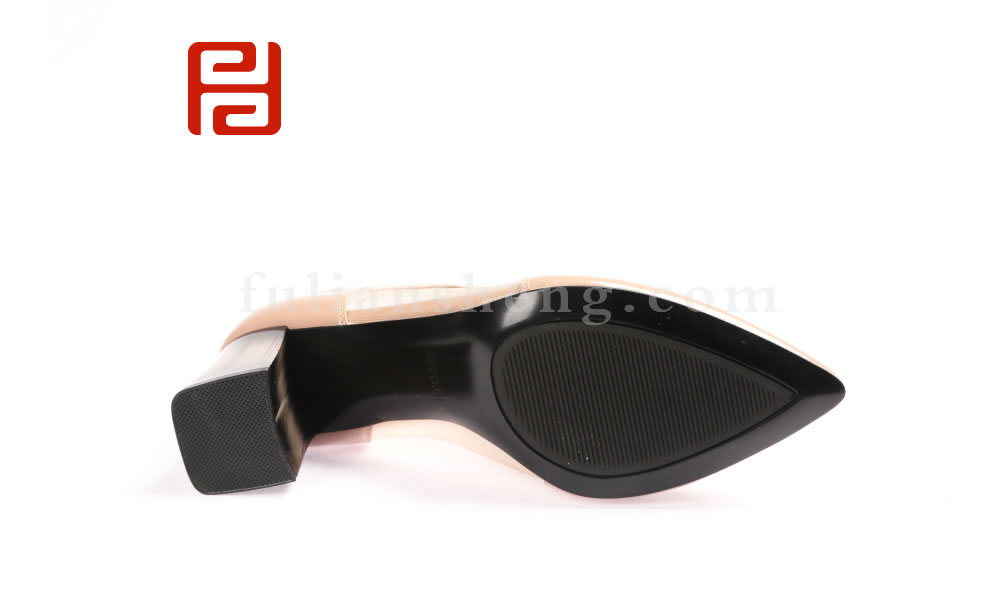 福連升女鞋高跟鞋網(wǎng)紗單鞋粗跟涼鞋鏤空網(wǎng)靴涼靴(圖3)