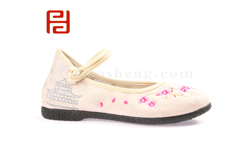 福連升老北京布鞋春時(shí)尚休閑繡花民族風(fēng)女單鞋(圖4)
