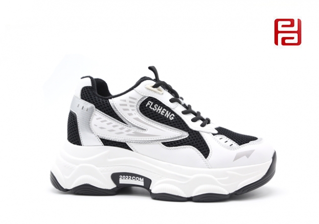 福連升休閑運(yùn)動女鞋厚底增高保暖舒適鞋子