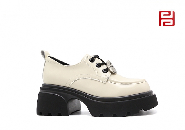 福連升春秋新款時(shí)尚休閑單鞋樂(lè)福鞋女鞋