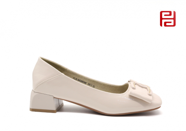 福連升休閑鞋淺口軟底舒適棉麻女鞋春秋新款工作白搭粗跟